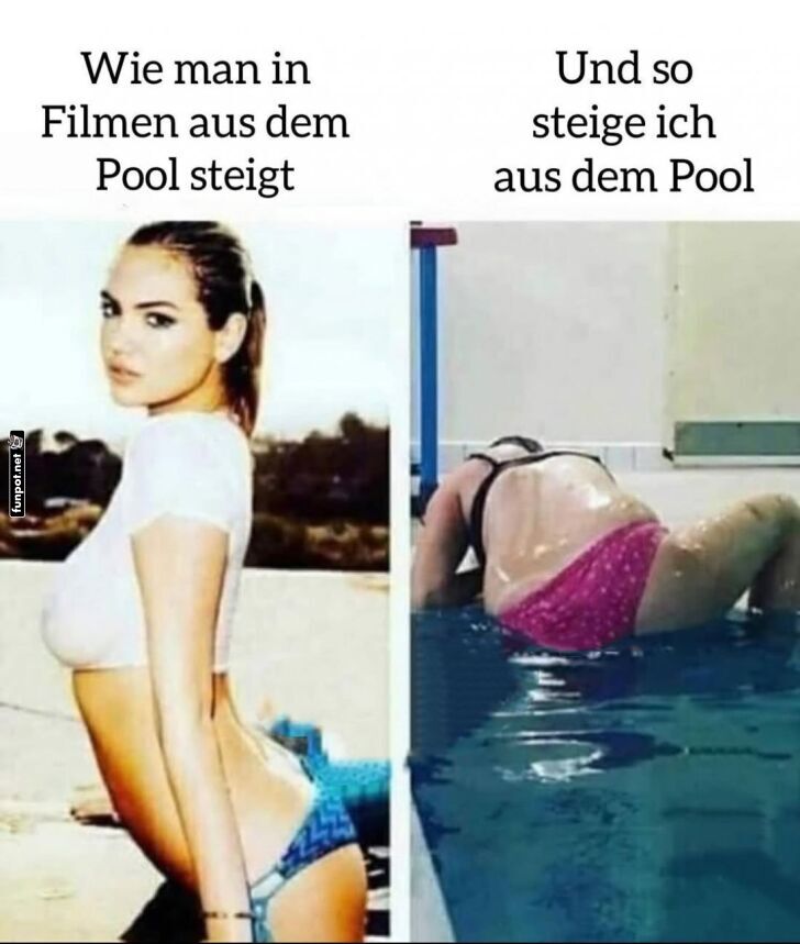 Filmstar vs. Realität: Poolausstieg Edition Filmstar vs. Realität: Poolausstieg Edition