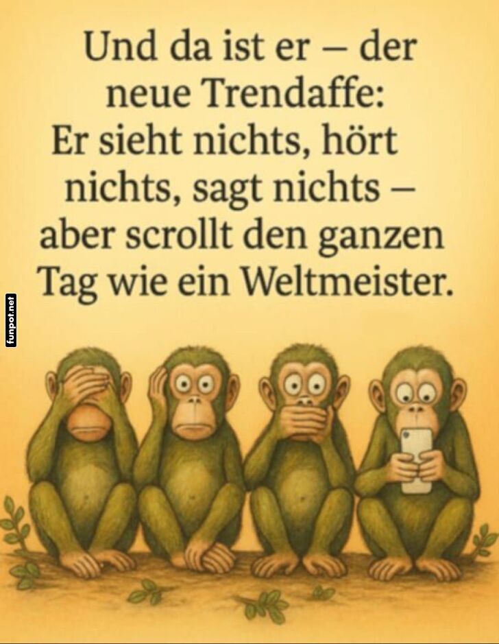 Der scrollende Trendaffe