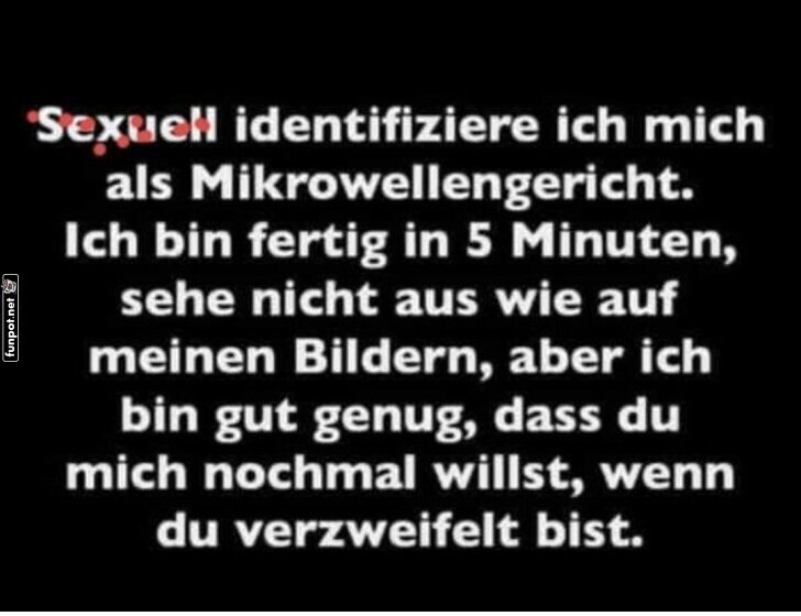 Selbstbild eines Mikrowellenhelden Selbstbild eines Mikrowellenhelden