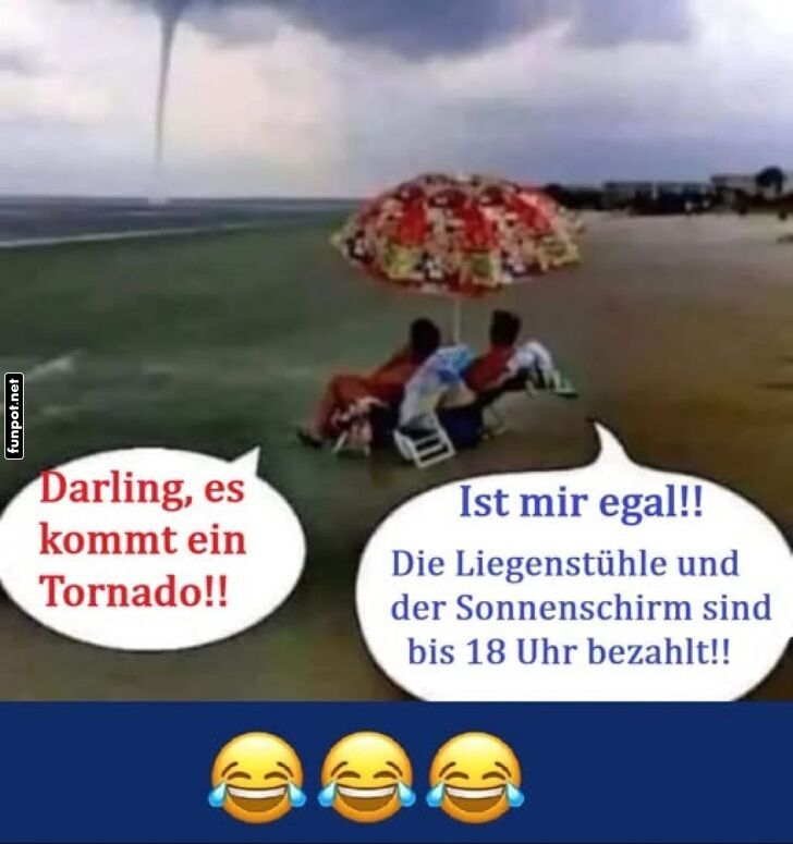 Tornado-Trotz am Strand Tornado-Trotz am Strand