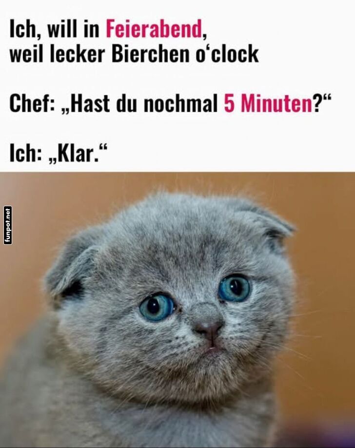 Feierabend: Der ewige Kampf um 5 Minuten Feierabend: Der ewige Kampf um 5 Minuten