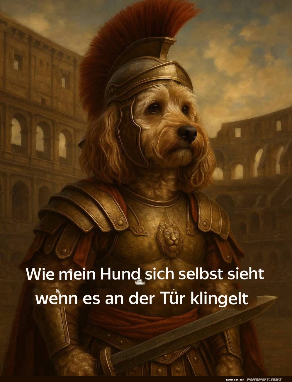 Rmischer Gladiator oder bellender Beschtzer?