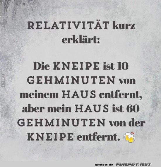 Relativitt im Kneipen-Style erklrt!