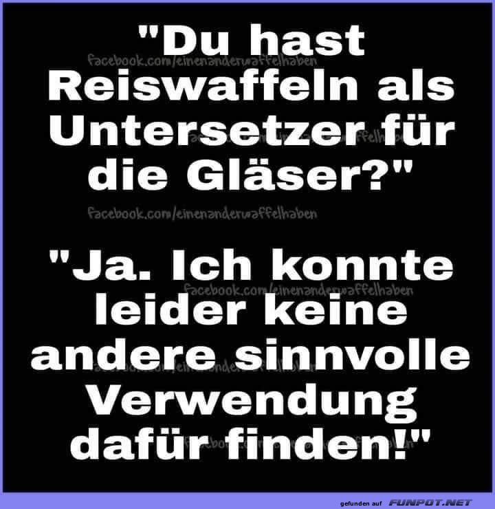 Reiswaffel-Dilemmas gelöst! Reiswaffel-Dilemmas gelöst!