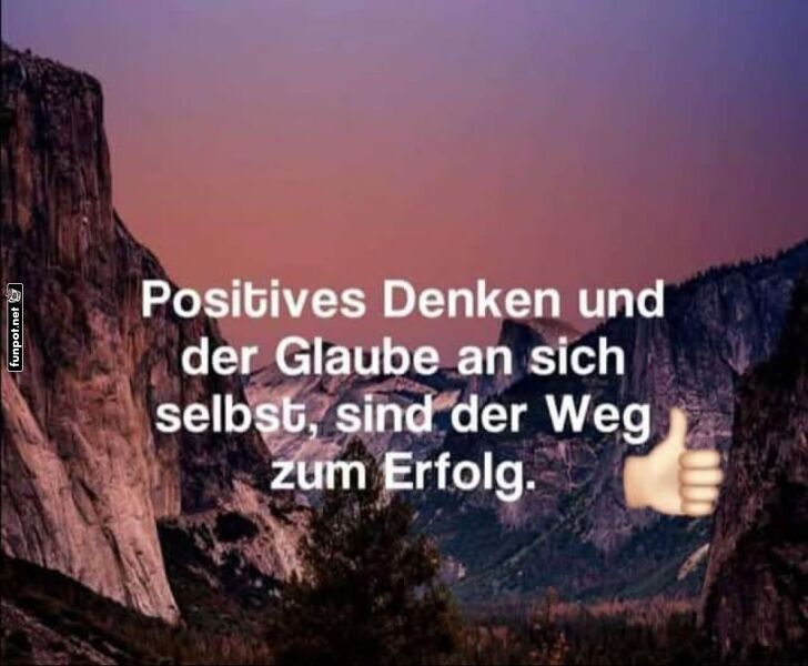 Berge versetzen mit Daumen-hoch-Mentalität! Berge versetzen mit Daumen-hoch-Mentalität!