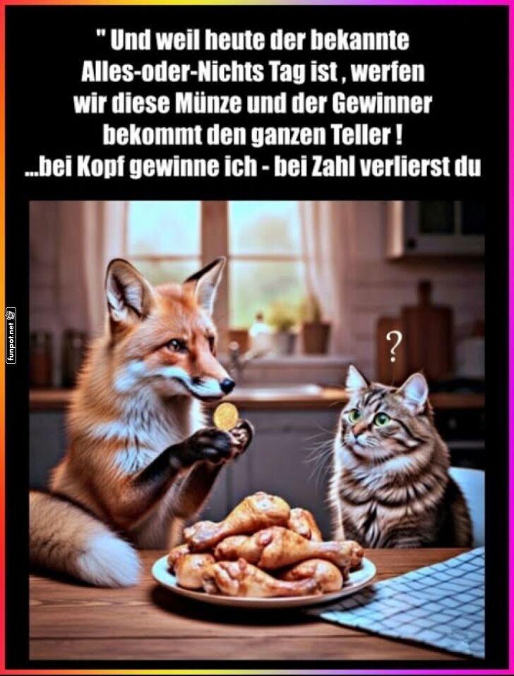 Fuchs wittert Schnitzel-Strategie! Fuchs wittert Schnitzel-Strategie!
