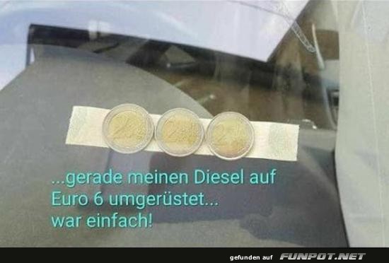 Kreativer Diesel-Upgrade-Trick Kreativer Diesel-Upgrade-Trick