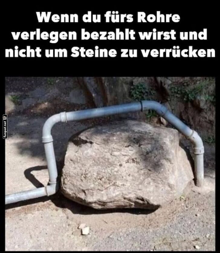 Ein Rohrleitungs-Stein-Drama Ein Rohrleitungs-Stein-Drama