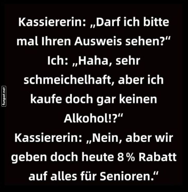 Wenn der Rabatt die Altersfrage klärt Wenn der Rabatt die Altersfrage klärt