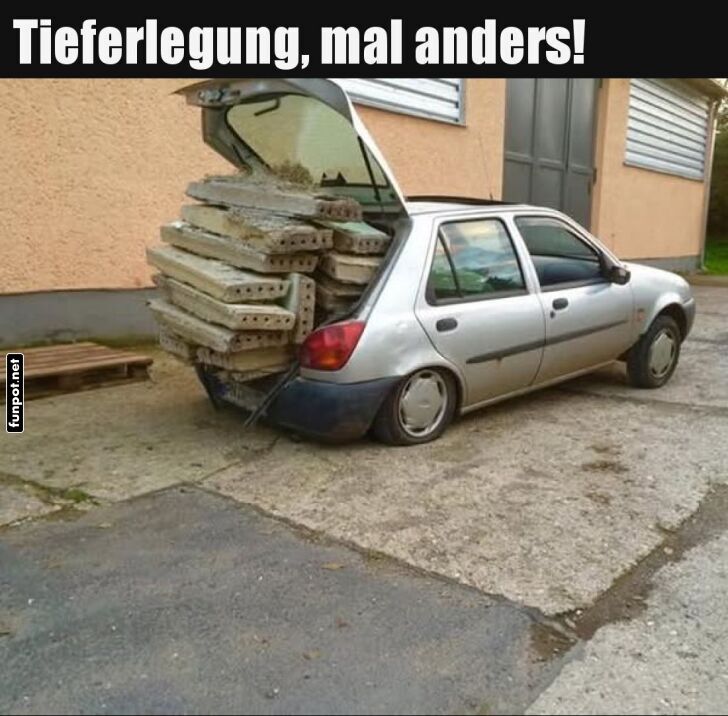 Tieferlegung, mal anders! Tieferlegung, mal anders!