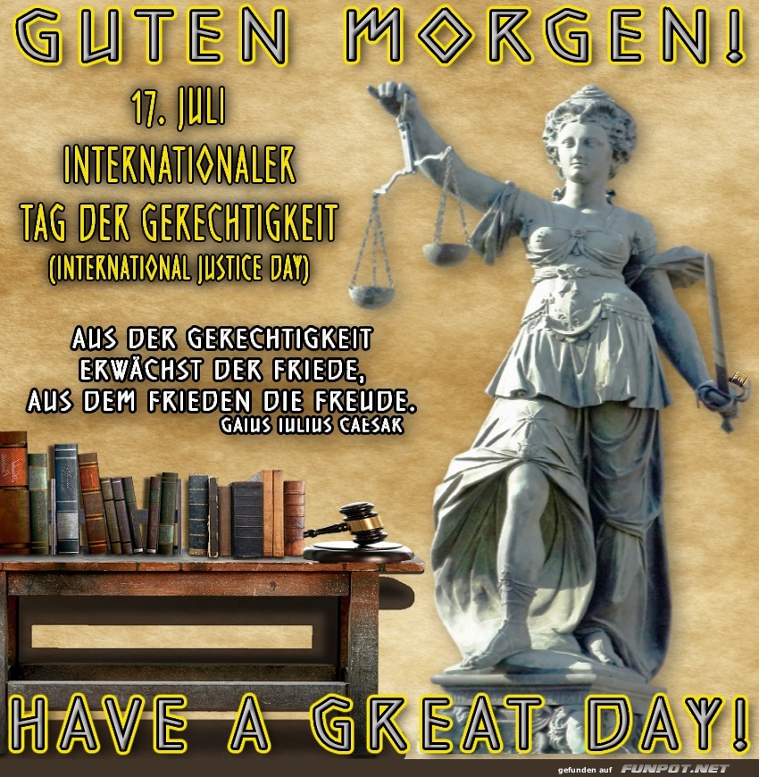 Internationaler Tag der Gerechtigkeit Internationaler Tag der Gerechtigkeit