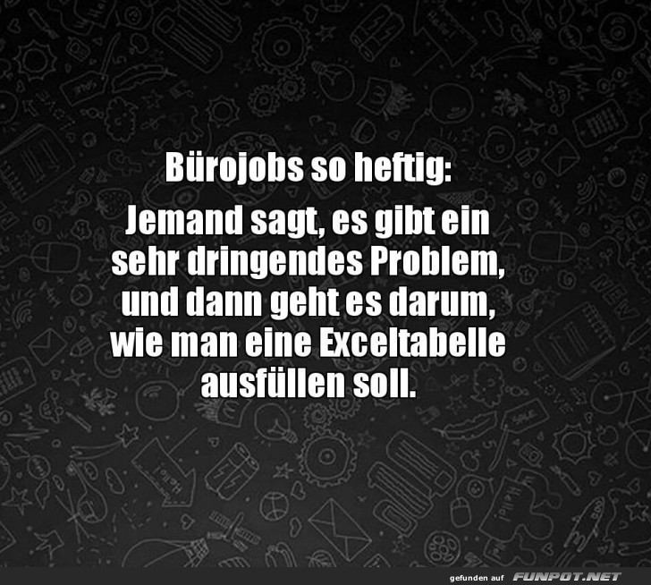 Brodrama: Das Excel-Dilemma