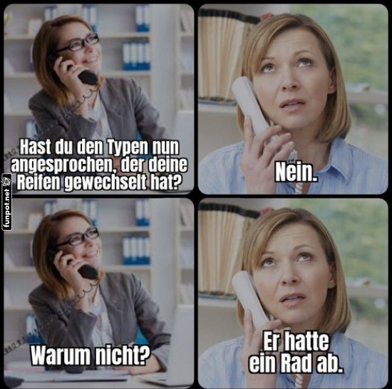 Reifenwechsel mit schrägem Twist! Reifenwechsel mit schrägem Twist!