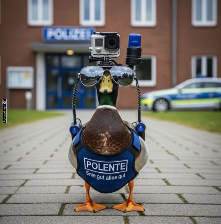 Enten-Sheriff auf Streife! Enten-Sheriff auf Streife!