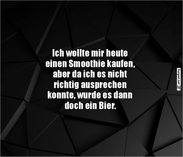 Wenn Smoothie zu kompliziert wird!