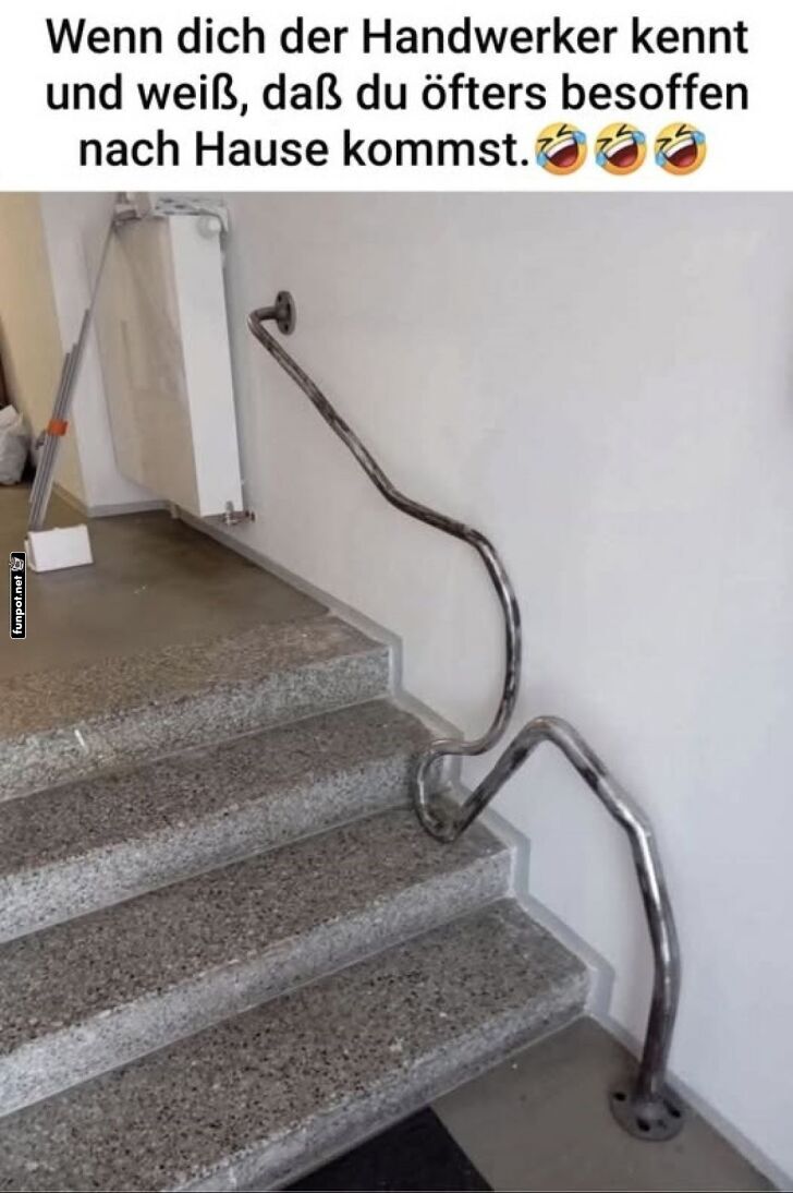 Tanzendes Geländer: Für den Schwips gemacht! Tanzendes Geländer: Für den Schwips gemacht!