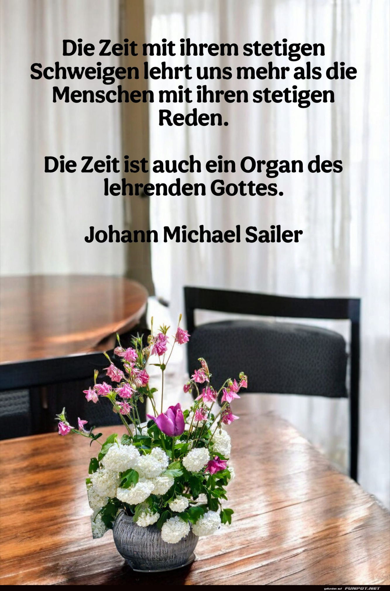 die zeit mit ihrem stetigen schweigen
