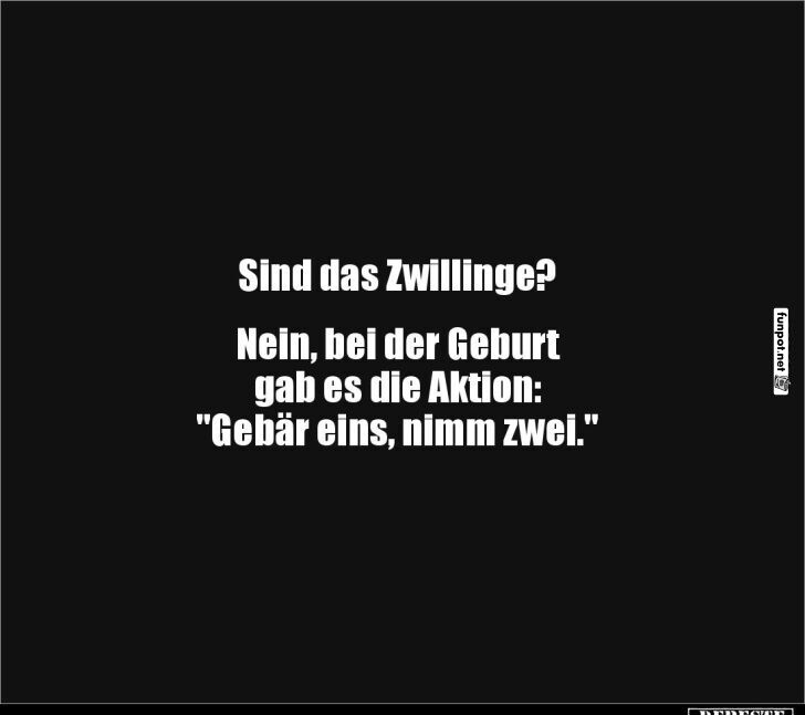 Zwei zum Preis von einem!