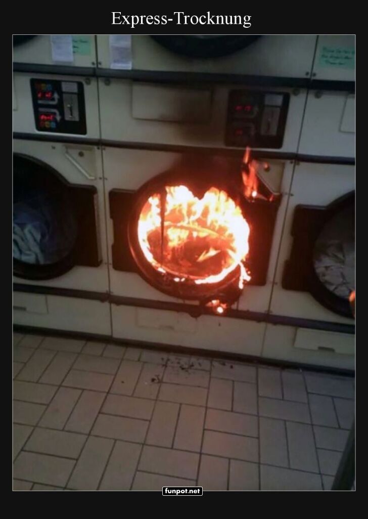 Feuer und Flamme für saubere Wäsche! Feuer und Flamme für saubere Wäsche!