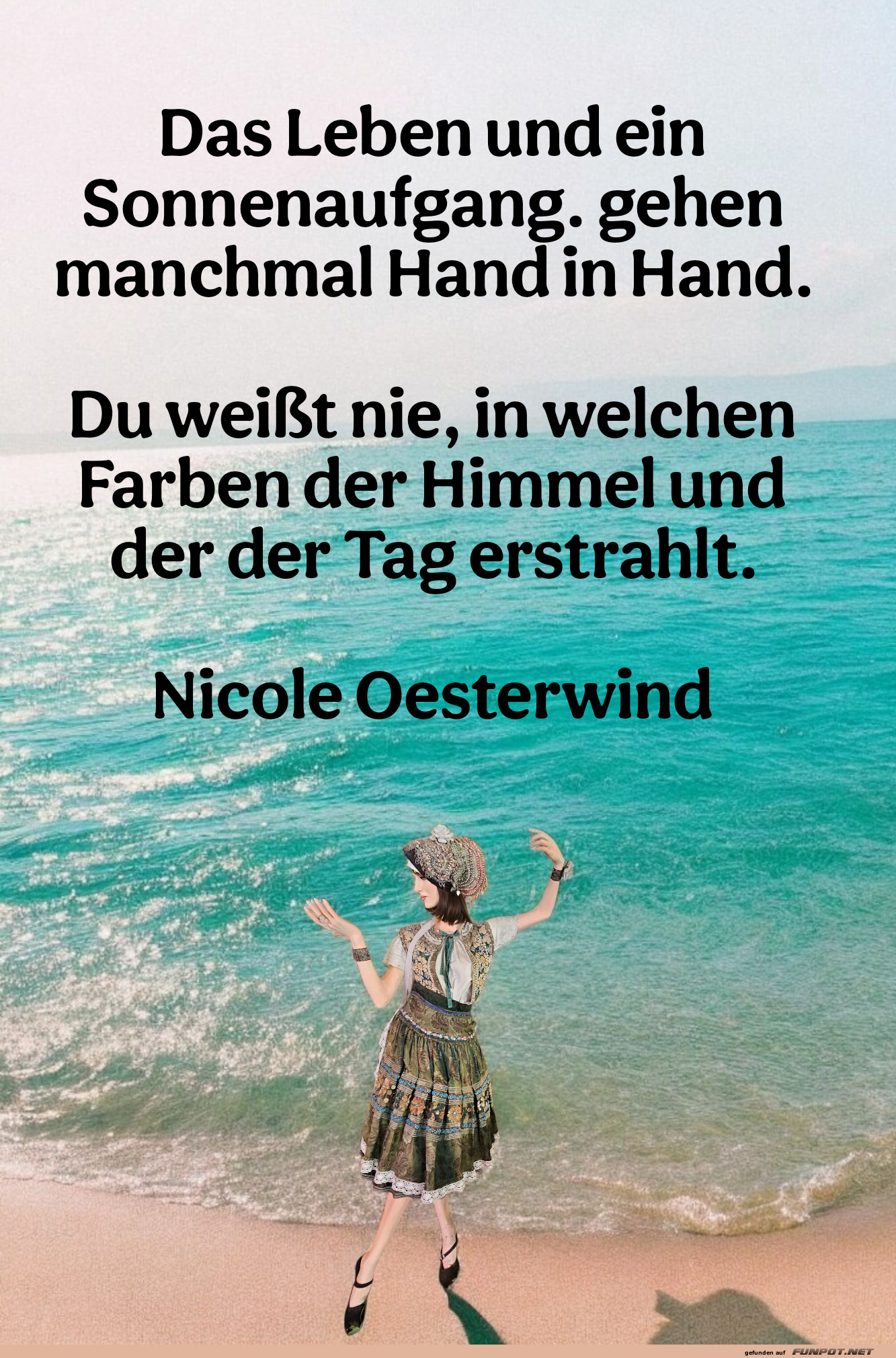 das leben und ein sonnenaufgang