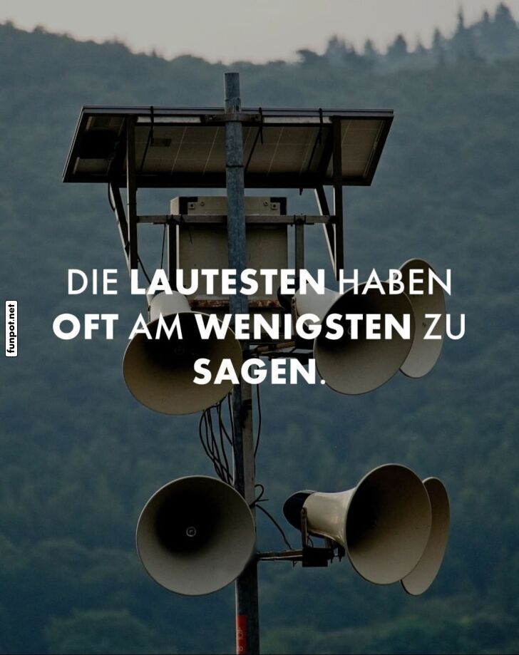 Wenn Lautstärke nichts zu sagen hat Wenn Lautstärke nichts zu sagen hat