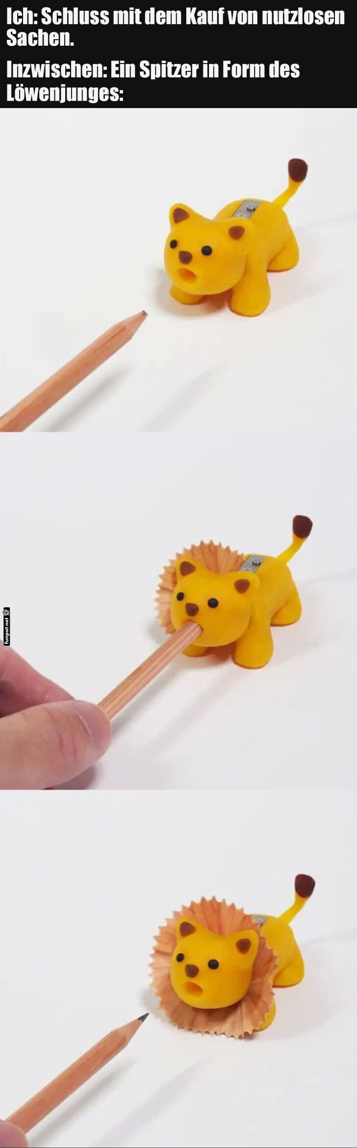 Wenn der Lwe dein Bleistift frisst!
