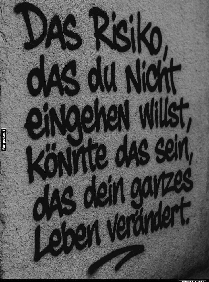 Gewagte Weisheit!