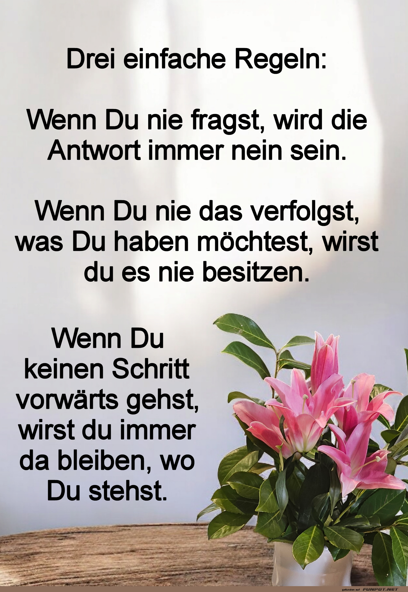 Drei einfache regeln