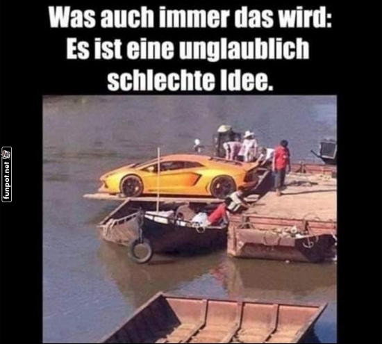 Luxusauto auf See, was kann schiefgehen?
