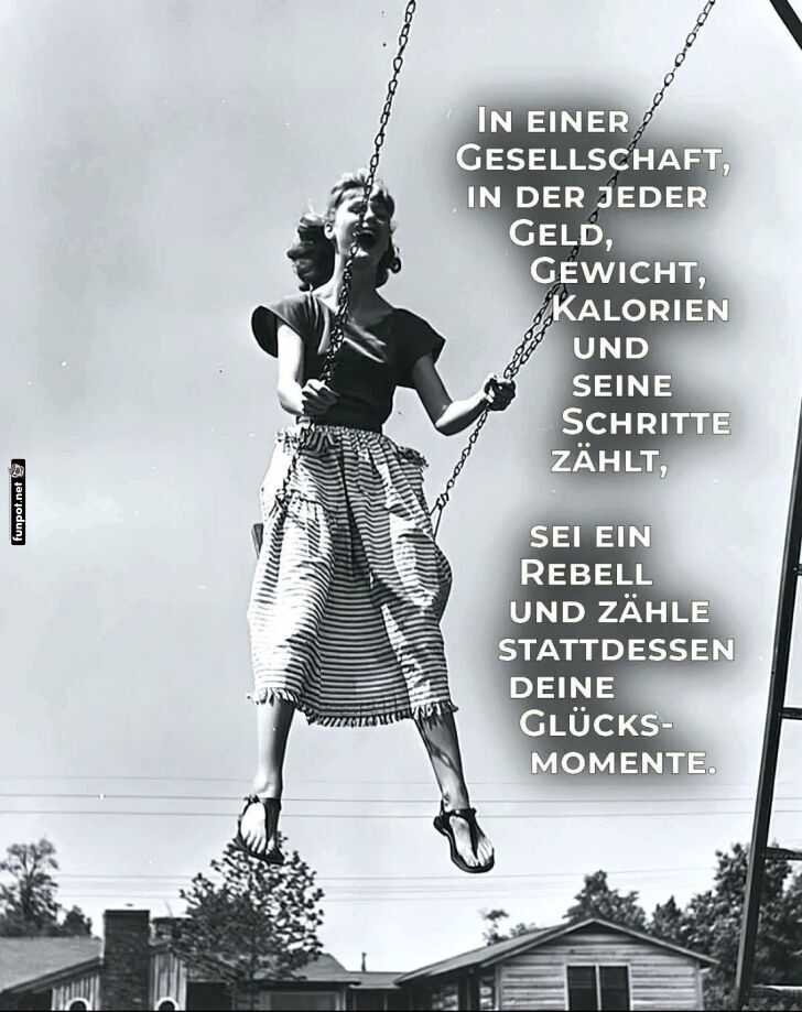 Zähle Glück statt Kalorien! Zähle Glück statt Kalorien!