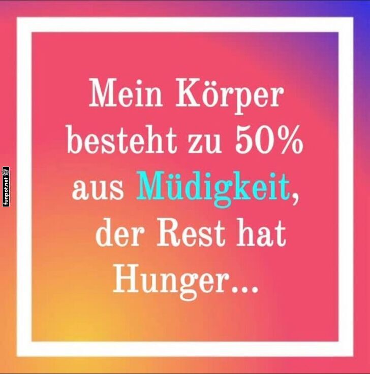 Mde und hungrig: Der ewige Kreislauf