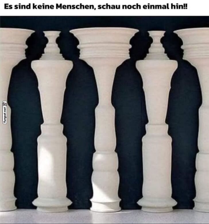 Sulen oder Menschen? Optische Tuschung deluxe!