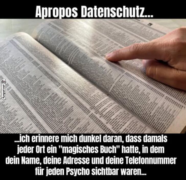 Wenn das Telefonbuch dich verrt!