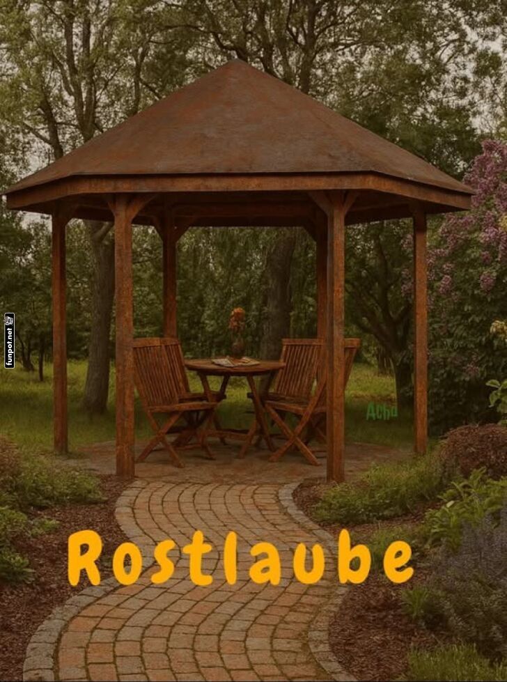 Rostiger Rckzugsort: Ein Gartenmrchen