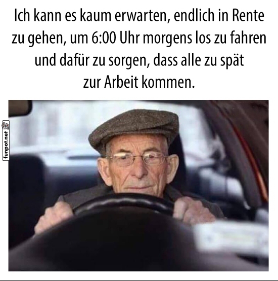 Rentner-Rache: Stau am Morgen! Rentner-Rache: Stau am Morgen!
