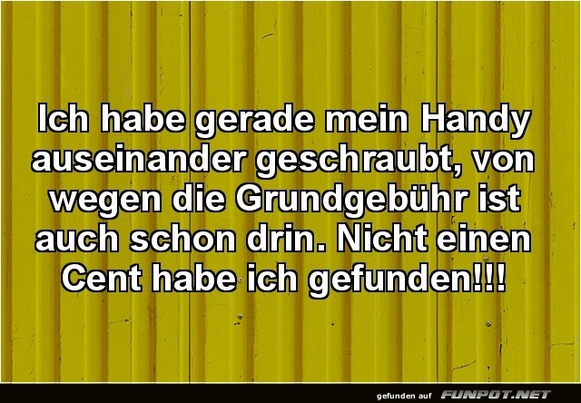 Handy auseinander, Cent nicht gefunden! Handy auseinander, Cent nicht gefunden!
