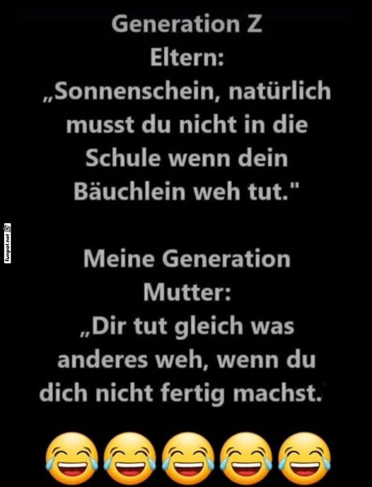 Generationskonflikt bei Bauchschmerzen! Generationskonflikt bei Bauchschmerzen!