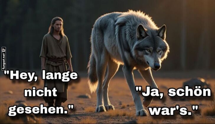 Der Wolf und seine alte Bekanntschaft Der Wolf und seine alte Bekanntschaft