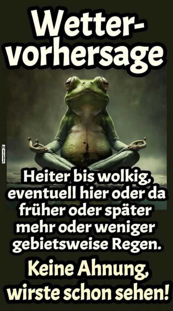 Frosch-Yoga mit Wetter-Chaos Frosch-Yoga mit Wetter-Chaos