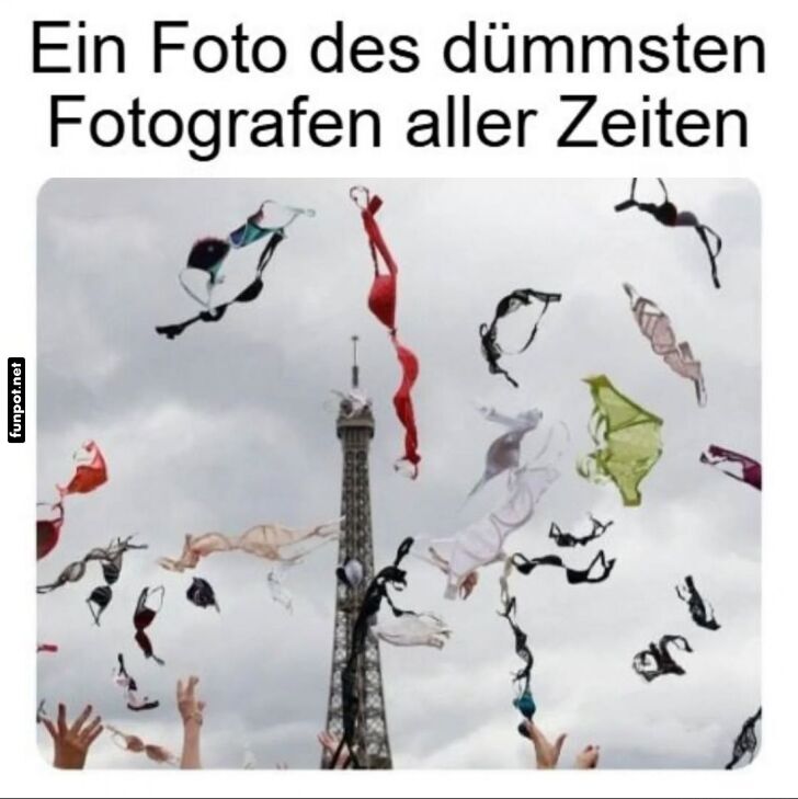 Unterwäsche-Sturm über Paris! Unterwäsche-Sturm über Paris!