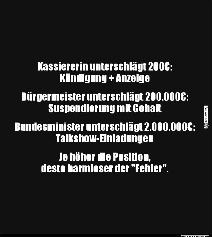 Je höher die Position... Je höher die Position...