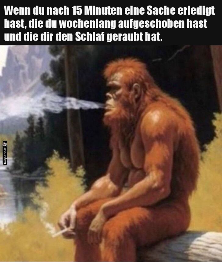 Endlich erledigt: Der Yeti-Moment Endlich erledigt: Der Yeti-Moment