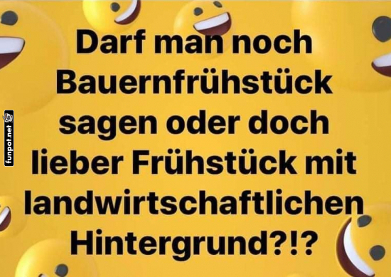 Frühstück mit landwirtschaftlichem Humor Frühstück mit landwirtschaftlichem Humor