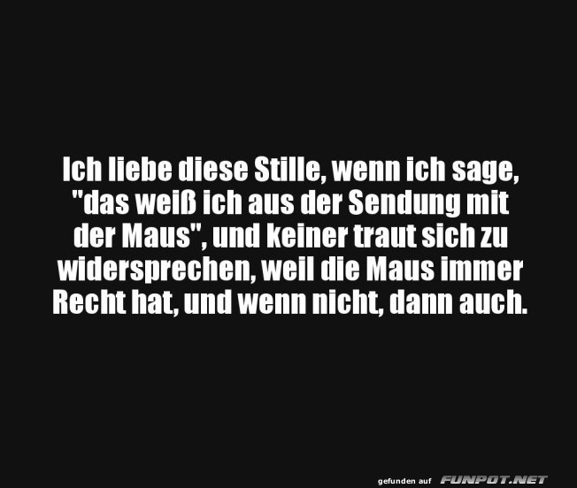 Die Maus weiß immer Bescheid! Die Maus weiß immer Bescheid!