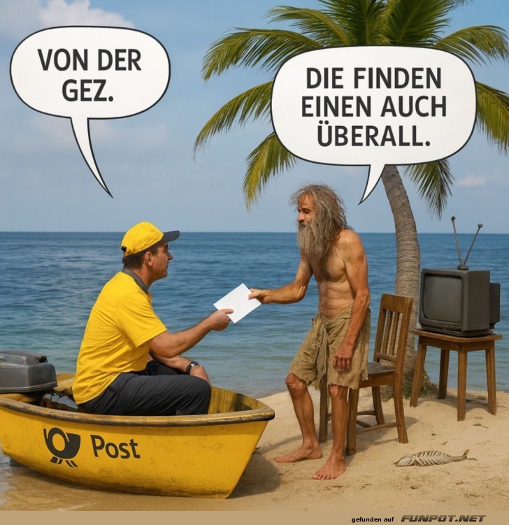 Strandpost: Keine Ruhe vor der GEZ! Strandpost: Keine Ruhe vor der GEZ!