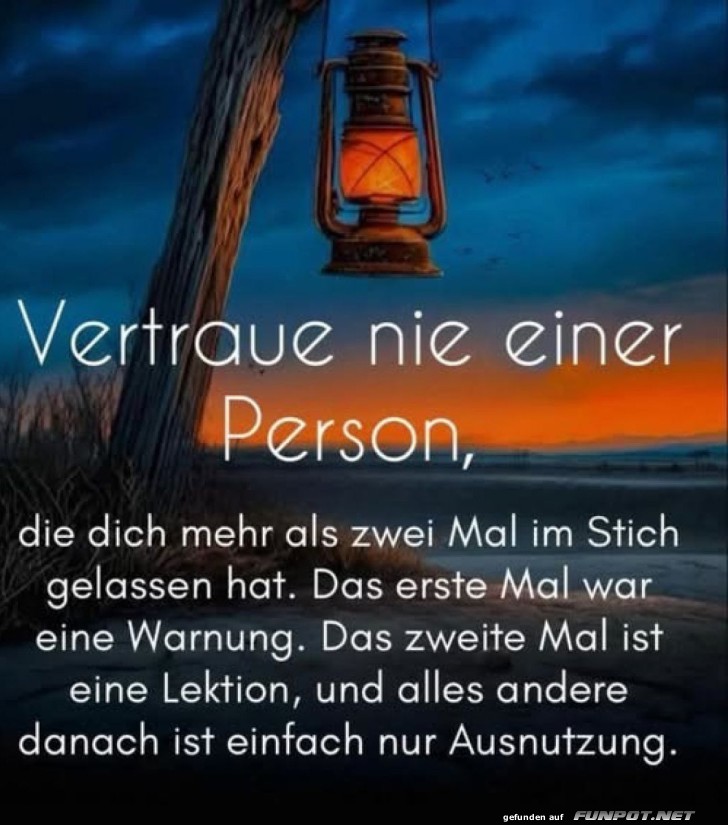 Vertrauen: Einmal ist genug! Vertrauen: Einmal ist genug!