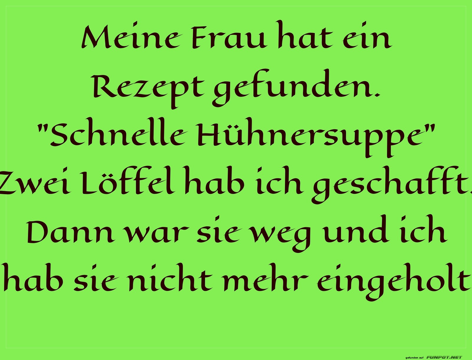 schnelle Suppe schnelle Suppe