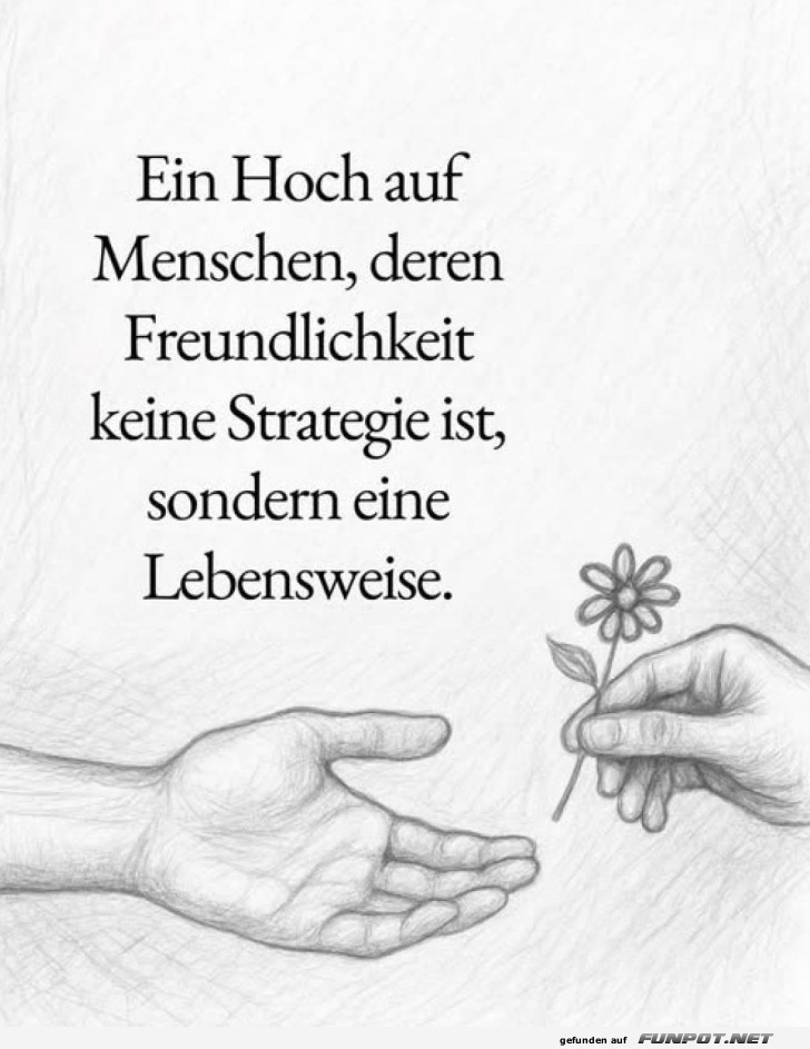 Blümchen der Freundlichkeit schenken Blümchen der Freundlichkeit schenken