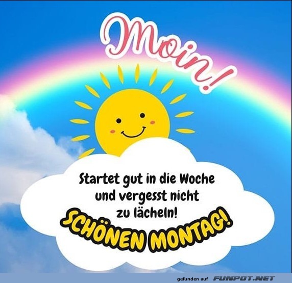 Wolken, Sonne und Montag, oh je! Wolken, Sonne und Montag, oh je!
