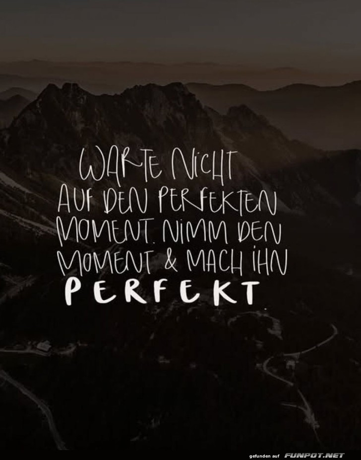Perfektion ist Einstellungssache
